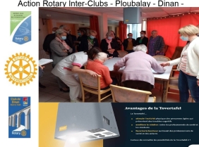 Action Inter-Clubs Ploubalay-Beaussais et Dinan
Inauguration du TOVERTAFEL à l'EHPAD de Plancoët